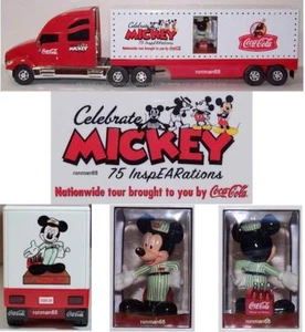 Camión de transporte Coca Cola 2004 Mickey Mouse aniversario semiluces LTD nuevo - Imagen 1 de 1