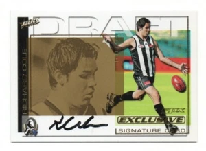 2002 Select Exclusive SPX Draft Signature (DS11) Richard COLE Collingwood + - Foto 1 di 1