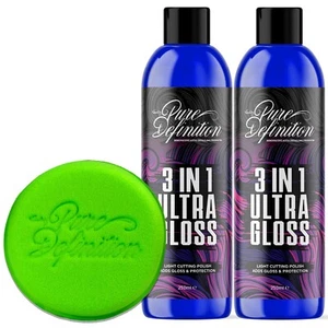 Car Polish Wax 3IN1 Ultra Gloss High Finish Paintwork Correction Pure Definition - Picture 1 of 8