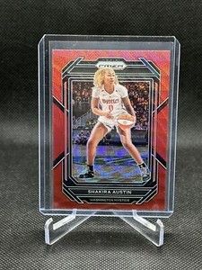 2023 Prizm WNBA Base Ruby Wave #70 Shakira Austin - Washington Mystics