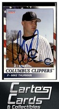 Mike Thurman 2003  Choice Columbus Clippers #22 TTM/IP Signed Autographed