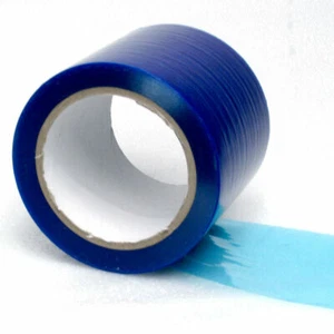 1 film de protection de surface transport film de protection 80 mm x 100 m auto-adhésif bleu - Photo 1/3