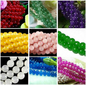 Natural 6/8/10/12mm Round Multicolor Gemstone Loose Beads 15'' AAA++