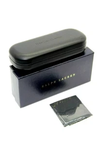 NEW RALPH LAUREN POLO BLACK AUTHENTIC EYEGLASSES SMALL CASE W/BOX - Picture 1 of 1