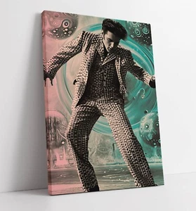 ROCK N ROLL DANCER PORTRAIT -DEEP FRAMED CANVAS WALL ART PICTURE PRINT - Picture 1 of 2