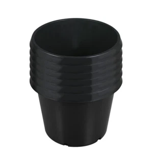 10 Gallon Premium Black Plastic Nursery Plant Container Garden Planter Pots 10X - Picture 1 of 3