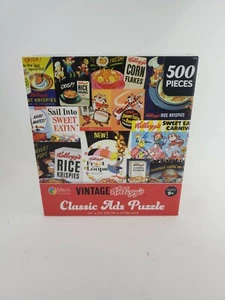 VISTA PUZZLE Vintage Kellogg's Retro Cereal 500 Piece NEW corn flakes rice fruit - Picture 1 of 1