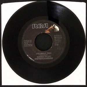 BONNIE TYLER IT'S ABOUT TIME/IT'S A HEARTACHE RCA RECORDS VINYL 45 VG 44-63 - Picture 1 of 2