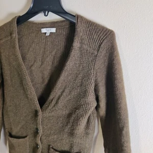 Madewell 100% Merino Wool Size S Cardigan Button Up Sweater Pockets ( Green ) - Picture 1 of 12