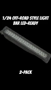 1/24 1/18 OFFROAD LIGHT BAR DIORAMA CUSTOM BUILD LED READY 2 PACK - Picture 1 of 6