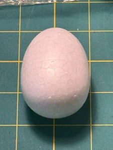 Lot of 12 White Smooth Styrofoam Eggs 2.75" - Easter Eggs Kids Craft Supply - Picture 1 of 1