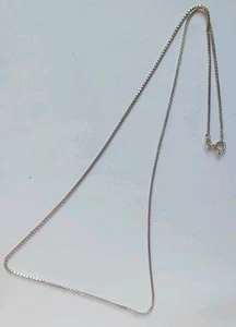 Collar de eslabones de caja de plata de ley 22" 4,6 g R30L - Imagen 1 de 3