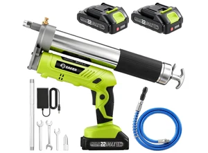 Saker Professional 12,000 PSI Cordless Grease Gun Kit - 2 * 2.0Ah Battery Powere - Picture 1 of 9