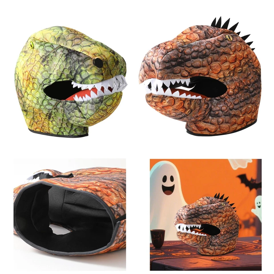 Realistic Dinosaur Head Mask Funny Comfortable for Men Halloween Costume for - Image 1 of 1