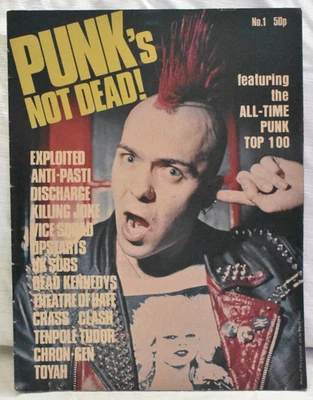 PUNK'S NOT DEAD -MAGAZINE NO 1 - EXPLOITED / CRASS /UK SUBS - OUT OF PRINT - Image 1 of 2