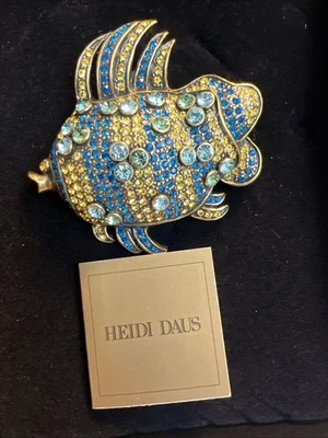 Broche prendedor de pez burbuja de cristal Heidi Daus #JB71 Foto 1 de 4