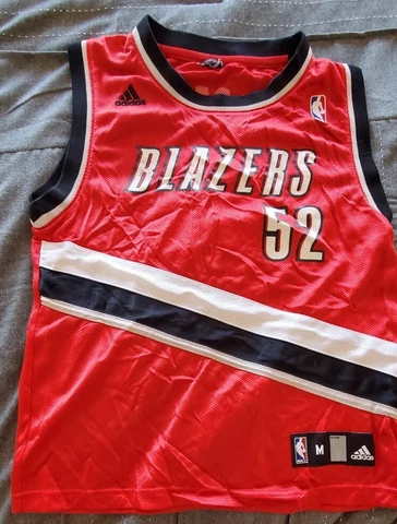 Adidas Portland Trail Blazers Red Jersey Kids M-L NBA Authentics Greg Oden #52 Cover