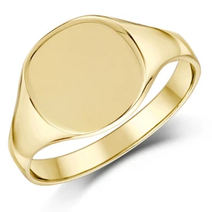 9 Karat Gelbgold Damen Siegelring Kissen Form Siegel Ring UK gestempelt - Bild 1 von 6