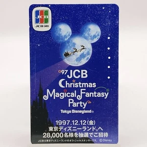 Tokyo Disneyland Chritmas Magical Fantasy Party 1997 Telephone Card NTT Retro - Picture 1 of 10