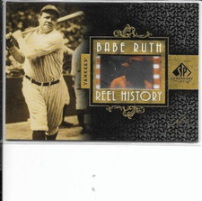 2007 SP Legendary Cuts Reel History Film Frame 1/1 Babe Ruth #RHFF-BR yankees
