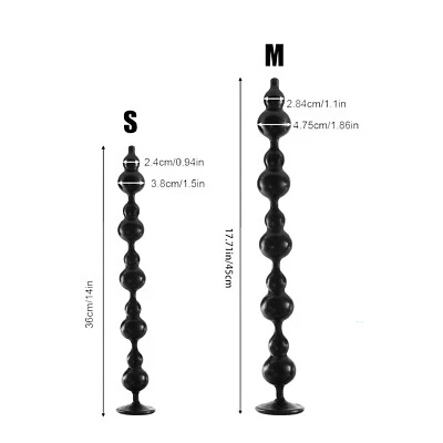 10"- 18" Long Dildo - Black Anal Butt Plug Suction Cup Dildo Sex Toys for Women - Image 1 of 4