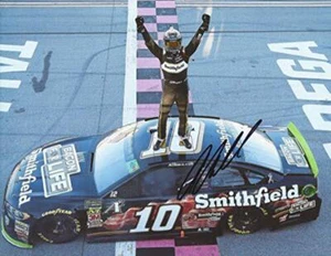 AUTOGRAPHED 2018 Aric Almirola #10 Smithfield Bacon for Life TALLADEGA RACE WIN - Picture 1 of 1
