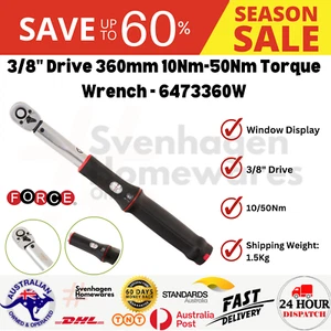 Force 3/8" Drive 360mm 10Nm-50Nm Torque Wrench - 6473360W - Picture 1 of 5