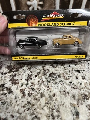 Auto Scenes Woodland Scenics Cruisin' Coupés - Nuevo Stock Antiguo Foto 1 de 4