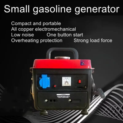 Small Gasoline Portable Generator Inverter Portable Manual Outdoor Generator - Image 1 of 4