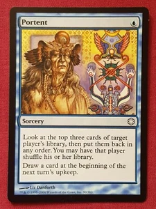 Magic The Gathering COLDSNAP THEME DECK PORTENT blue card ICE AGE MTG - Picture 1 of 2