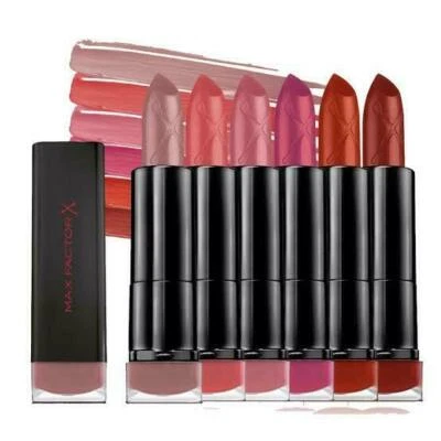 Max Factor - Matte Velvet Lipstick  - CHOOSE COLOUR  Moisturising Soft Lip Stick - Image 1 of 4