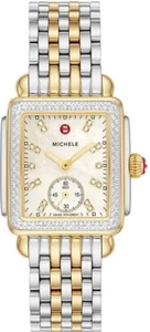 Reloj Michele Deco Mid MWW06V000123 Blanco MOP Diamante Mujer 29mm x 31mm - Imagen 1 de 4