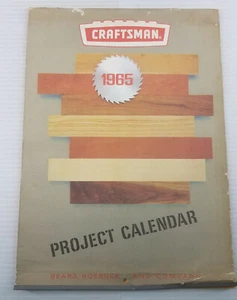 Vintage 1965 Sears Craftsman Project Calendar Wall Hanging - Bild 1 von 6