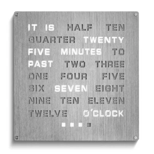 Aluminum LED Word Clock - Afbeelding 1 van 1