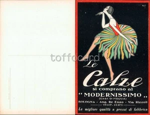 PUBBLICITA' CALZE MODERNISSIMO BOLOGNA-LIBERTY ART NOUVEAU-C39-46 - Imagen 1 de 1
