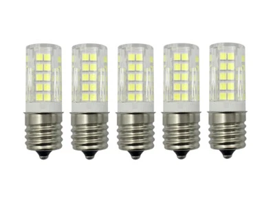 5pcs E17 Intermediate LED Light Bulb 64-2835 Ceramics Lamp 5W 110V 120V C9 Light - Image 1 of 4