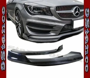 For 13-18 W117 CLA Sport-Sedan AMG Bumper Carbon Fiber Drill On Front Splitter - Bild 1 von 3