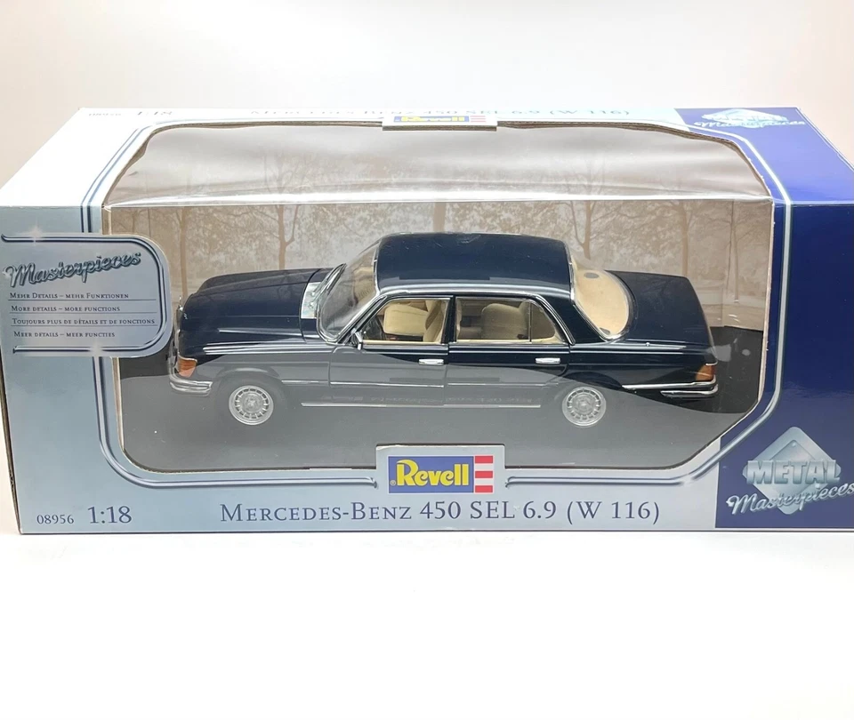 Revell 08956  Mercedes Benz 450 SEL 6.9 Limousine W116 schwarz, OVP,  1:18, K300 - Bild 1 von 4