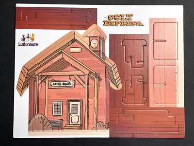 Colt Express: Train Station Terrain Piece - Cardboard Promo - Station - New New - Image 1 of 2