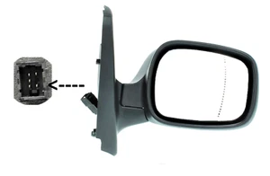 1x SPECCHIO SPECCHIETTO RETROVISORE ELETTRICO DX per RENAULT KANGOO 2001- - Foto 1 di 3
