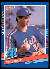 1991 Donruss Terry Bross Rookie New York Mets #34