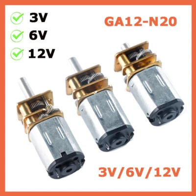 Mini Getriebemotor N20 Metall Getriebe Motor für Modellbau 3V 6V 12V, 15-1000RMP - Bild 1 von 4