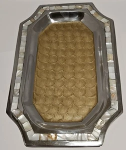 Julia Knight Mother of Pearl 16" Vanity Tray - Picture 1 of 5