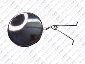 Nueva tapa de tanque de gasolina cromada de 2 1/2" apta para BSA Triumph Norton Royal Enfield - Imagen 1 de 3