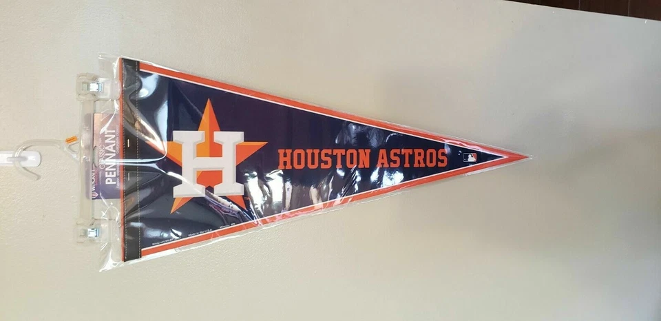 HOUSTON ASTROS MLB ВОЙЛОЧНЫЙ ВЫМПЕЛ С ДЕРЖАТЕЛЕМ #9 - Изображение 1 из 1