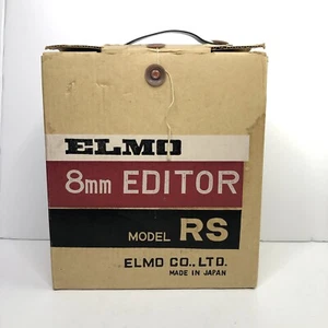 ELMO 8mm Dual Film Editor model RS Japan w/ Original Box For Super-8 Regular-8 - Picture 1 of 24