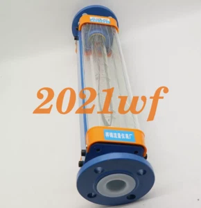 Glass rotameter LZB-25F liquid 60-600L/H DN25 PTFE anti-corrosion flowmeter - Picture 1 of 2