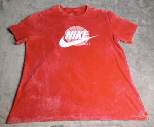 Nike T-Shirt, Red Wash Tie Dye Futura, Herren Größe L, Nike Basketballkorb Tee - Bild 1 von 14