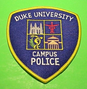 PARCHE POLICIAL DUKE UNIVERSITY NORTH CAROLINA NC 4 5/8" ¡¡ENVÍO GRATUITO!!! - Imagen 1 de 1