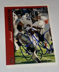 1997 Topps  JAMAL ANDERSON Signed Card autograph auto FALCONS IP TTM - Picture 1 of 1